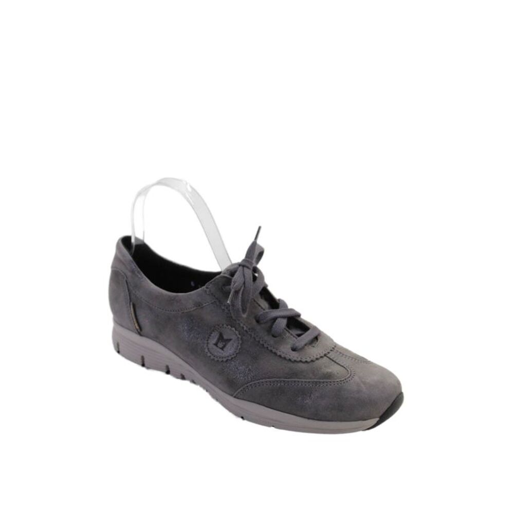 Mephisto Womens Suede Lace Up Low Top Sneakers Grey Size 9